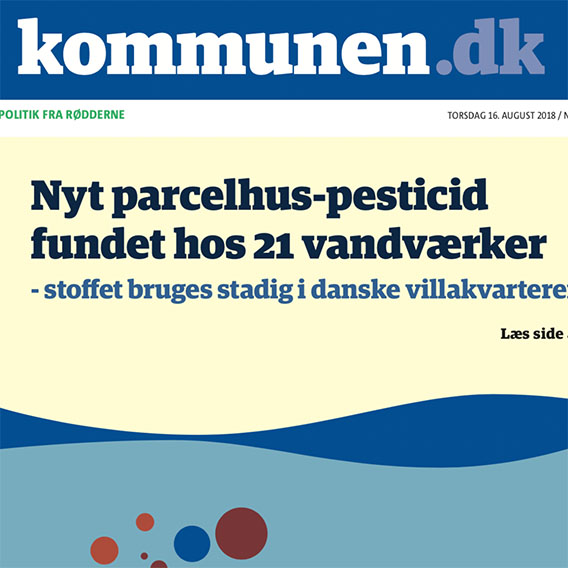 Parcelhus-pesticid fundet hos 21 vandværker
